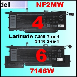 t NF2MW  7146Wi Latitude 7400 2-in-1 jDell Latitude 7400 9410 2-in-1 qi4/6j