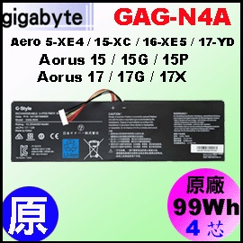 t GAG-N4AiAero15 = 99Whjgigabyte AREO16 / AERO17 / Aorus15P 17X q