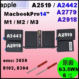A2519i MBPro14 =63.5WhjApple MacBook Pro14 A2442 A2779 A2918 q