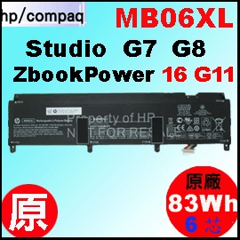 t MB06XLiStudio G7 = 83Wh jHP Studio G7 G8 q