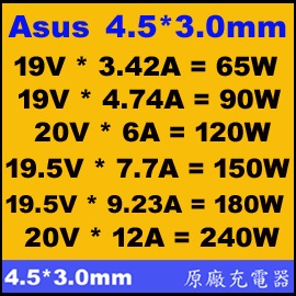 4.5mm aw i120W 130W 150W 180W jAsus 4.5 * 3.0 դw