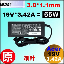 ��t�iacer 65W �������j19V * 3.42A 3.0/1.1mm ���Y �iPA-1650-69�j
