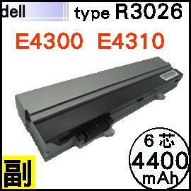 【E4300=4400mAh】Dell Latitude E4300 E4310 電池【6芯】