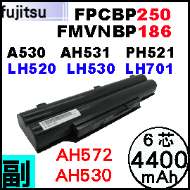 iFPCBP250= 4400 mAhjFujitsu LifeBook A530 A531 AH530 AH531 LH520 LH530 LH701 PH521 q