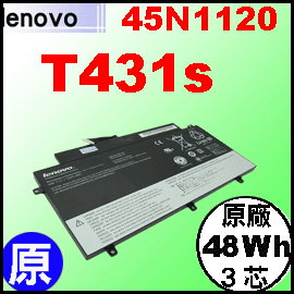 原廠【 T431s = 48Wh】Lenovo ThinkPad  T431s 電池【3芯 】