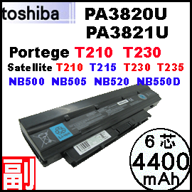 iPA3820U= 4400mAhj Toshiba Satellite T210, T215D, T230, T230D, T235, T235D q