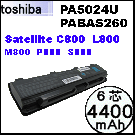 iPA5024U= 4400mAhj Toshiba Satellite C800 C850 L800 L840 M800 M840 P840 S800 S840 q